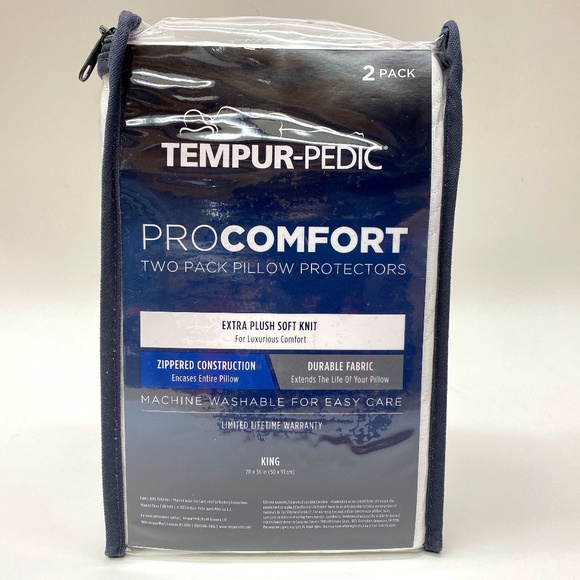 Tempur-Pedic ProComfort Two pack Pillow Protectors KING Size - Picture 1 of 6